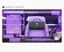VTuberさん･配信者向け配信背景を制作します Youtube・Twitch向け/動く配信画面も製作可能！ イメージ8