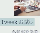 1week♪サポートお試しいただけます まずはご相談ください！きめ細やかな対応がウリです♪ イメージ1