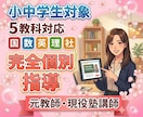 元教員・現役塾長がオンライン個別授業をします 小中学生対象/５教科(英数国理社)の個別指導をします♪ イメージ1