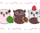 ユーモア溢れるミミズクさんのイラスト描きます 可愛いミミズクさんがあなたに福をお届け！ イメージ4