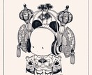 モノクロ線画イラストお描きします 緻密で繊細な、少し独特な世界観をお届けします。 イメージ5