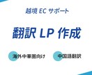 越境向け、翻訳LP作成致します 既存LPから翻訳+フォント調整 イメージ1