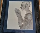一点もの手描き額装済みアートを創作いたします 細いサインペンを使用した精密画を得意としております！ イメージ10