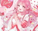 企業案件有・一枚絵、立ち絵、キャラデザ制作します あまい飴細工のようなときめく可愛い世界を描いています イメージ3