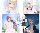 商用無料！全力で可愛い女の子を描きます ラフまで修正無制限！アイコンやミニキャラに是非！ イメージ10