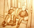クラシックな絵本風イラスト制作いたします 世界に一枚のオリジナル☆大切な場面にイラストのお花添えます♪ イメージ3
