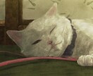 油絵のような猫ちゃんのデジタルイラストを作成します アイコンなどSNS用や印刷して観賞用に！ イメージ1