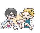 心が和むデフォルメ2人組のイラスト描きます 基本料金2000円 テンプレ以外のポーズ+500円 イメージ7