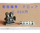 動画編集・テロップの打ち込みします カット編集、テロップの面倒な打ち込み代行します。 イメージ1