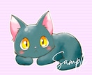 ふんわりかわいい♪猫ちゃんのイラストお描きします ラフ修正無制限！ペットイラスト、アイコン、グッズにオススメ◎ イメージ7