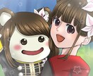 特徴・個性的なイラスト☆人物アイコン作成いたします 特徴・個性的なイラスト描いてます☆人物のアイコン作成行います イメージ6