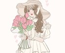 商用◎ やわらかいタッチのおしゃれイラスト描きます 【美容・配信・ビジネス・歌ってみた・SNS用】 イメージ3