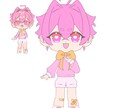 IRIAM等の立ち絵描きます IRIAMや動画に使える立ち絵をデフォルメで描きます！ イメージ4