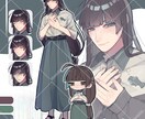 TRPGなどの立ち絵キャラクター制作します 可愛らしいキャラクターに仕上げます イメージ4