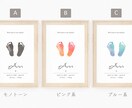命名書｜手形 足型 お洒落に飾れるアートにします ⭐︎お子様のお名前や手形足型をお入れします※データお渡し イメージ2