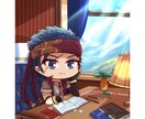 背景、ヴィネット風などのデフォルメキャラ制作します 立ち絵・ゲーム・グッズ制作用など イメージ8