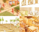 手描きのあたたかい建築スケッチパース描きます 写真とは違う味のあるパースで空間のイメージをわかりやすく！ イメージ5