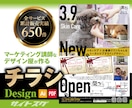 マーケティング講師のデザイン屋が【チラシ】作ります ★反響率を高める要素を落とさず作成 イメージ1