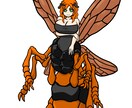 女の子モンスター描きます 女の子とモンスターの合体イラストを制作いたします イメージ5