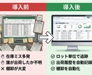 食品工場向け在庫管理システムを販売します ロット管理・出荷履歴・棚卸・在庫予測を1ファイルで完結します イメージ3