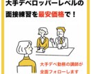 大手デベレベルの新卒就活面接練習を承ります 新卒就職で面接練習を最安で受けたいあなたに！ イメージ1