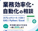 業務効率化・自動化の相談に乗ります ビデオチャットで毎日の手作業を減らす方法を一緒に整理します イメージ1