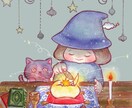 あなたの世界を絵本の1ページの様なイラストにします 物語の主人公はあなた。小さなあなたの世界をそっと切り抜きます イメージ1