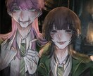 お相手様との絵お描きします 毒々しい色と睫毛にこだわります イメージ1