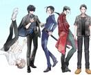 TRPG/配信用キャラクター立ち絵描きます 男性・女性キャラともに魅力的なキャラクターを丁寧に仕上げます イメージ5
