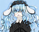 SNS用の可愛い女の子のアイコンお描きします 可愛い地雷・サブカル女子のSNSアイコン描きます！ イメージ1