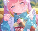 商用利用◎目を引く！イラスト、アイコン描きます グッズ、歌ってみた用、動画内イラスト等幅広く対応します！ イメージ1
