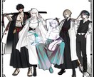 TRPG/創作 全身立ち絵制作ます 儚い系/中性的/モノトーン系の立ち絵が得意です イメージ2
