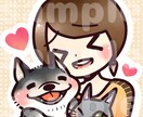 動物や人間キャラのデフォルメイラスト描きます 動物などのキャラクターを作成したり、アイコンを描きます！ イメージ1