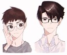 SNSアイコン描きます 無料で文字入れも可 ツイッターなどその他SNSに イメージ1
