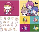テイスト豊富！かわいいイラストやサムネ描きます SNSやWEBサイト、ゲームなどのイラスト描きます イメージ3