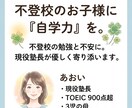 不登校の学習計画作成と英語指導で自学力を育てます 不登校の勉強と不安に。現役塾長が優しく寄り添います イメージ1