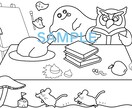 こども向け！かわいいぬりえお作りします かわいい子ども向け！動物・行事・乗り物など何でも〇商用利用可 イメージ8