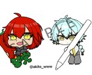 デフォルメキャラ描きます 商用利用◎SNSアイコンやグッズに使えるミニキャラを描きます イメージ6