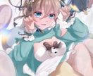 ツヤ感のある素敵なイラスト制作いたします 男女共に可愛いさのあるキャラ描きます⟡ イメージ2