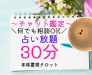占い放題30分チャット鑑定│霊視タロットで占います ご相談内容は何でもOK！リアルタイムでサクサク鑑定します。 イメージ1