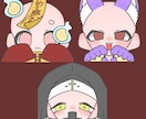 ハロウィンアイコンイラスト描きます まるっと可愛く！貴方を可愛らしく描きます！ イメージ2