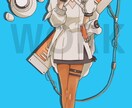 ボカロ楽曲、歌ってみた、配信サムネ絵作成します 透明感はありません！！線画が得意です！ イメージ2