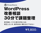 WordPress改善相談｜不具合も相談します WordPressサイトの課題を30分で整理します イメージ1