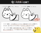 手描きイラスト＆文字をベクター化します オリジナルイラスト＆文字を印刷やWebで使いやすく イメージ3