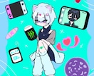 個人の自己流イラストを提供します 透け感のある絵やデフォルメしたキャラ絵が得意です。 イメージ2