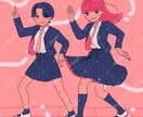 シンプルでキャッチーなイラストを描きます 抜け感のある絵柄と配色で、印象に残るイラストを描いています。 イメージ6