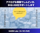 アナログ仕事のムダ、いっしょに見直します 現金・紙・属人化に悩むあなたへ。ムダ取りを一緒に整理します。 イメージ1