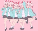 ご希望のイラストお描きします アイコン、動画、配信、歌ってみた、お祝い、キャラデザなど イメージ3