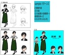 立ち絵・表情差分描きます キャラシ等の設定を描かさせて頂きます！ イメージ4