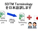 SDTM Terminologyを日本語訳します 大量な専門英語のデータを日本語訳に！ イメージ2